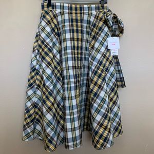 Uniqlo X JW Anderson plaid flare skirt